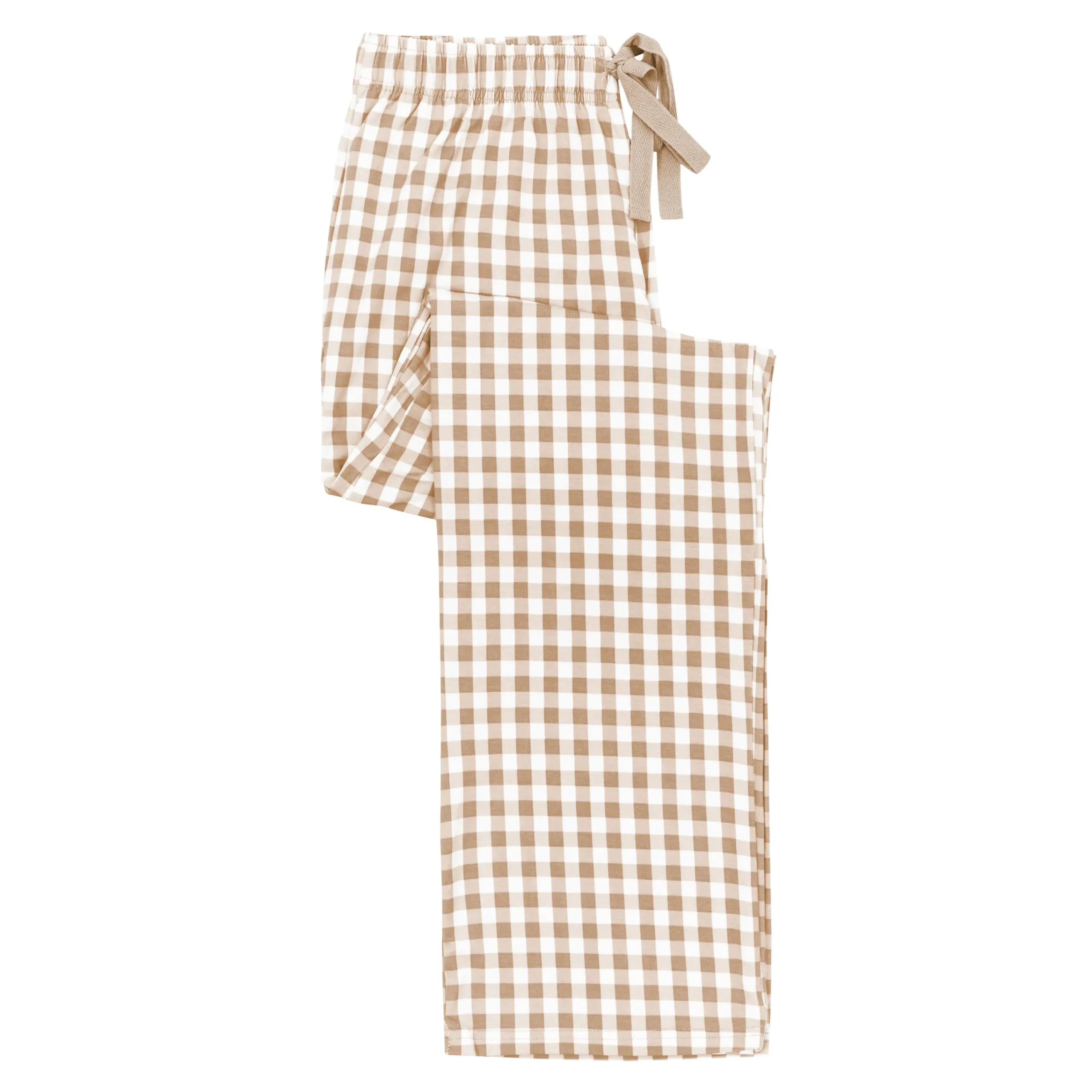 Kyte Baby Women's Lounge Pants in Gingham Bisque Discount