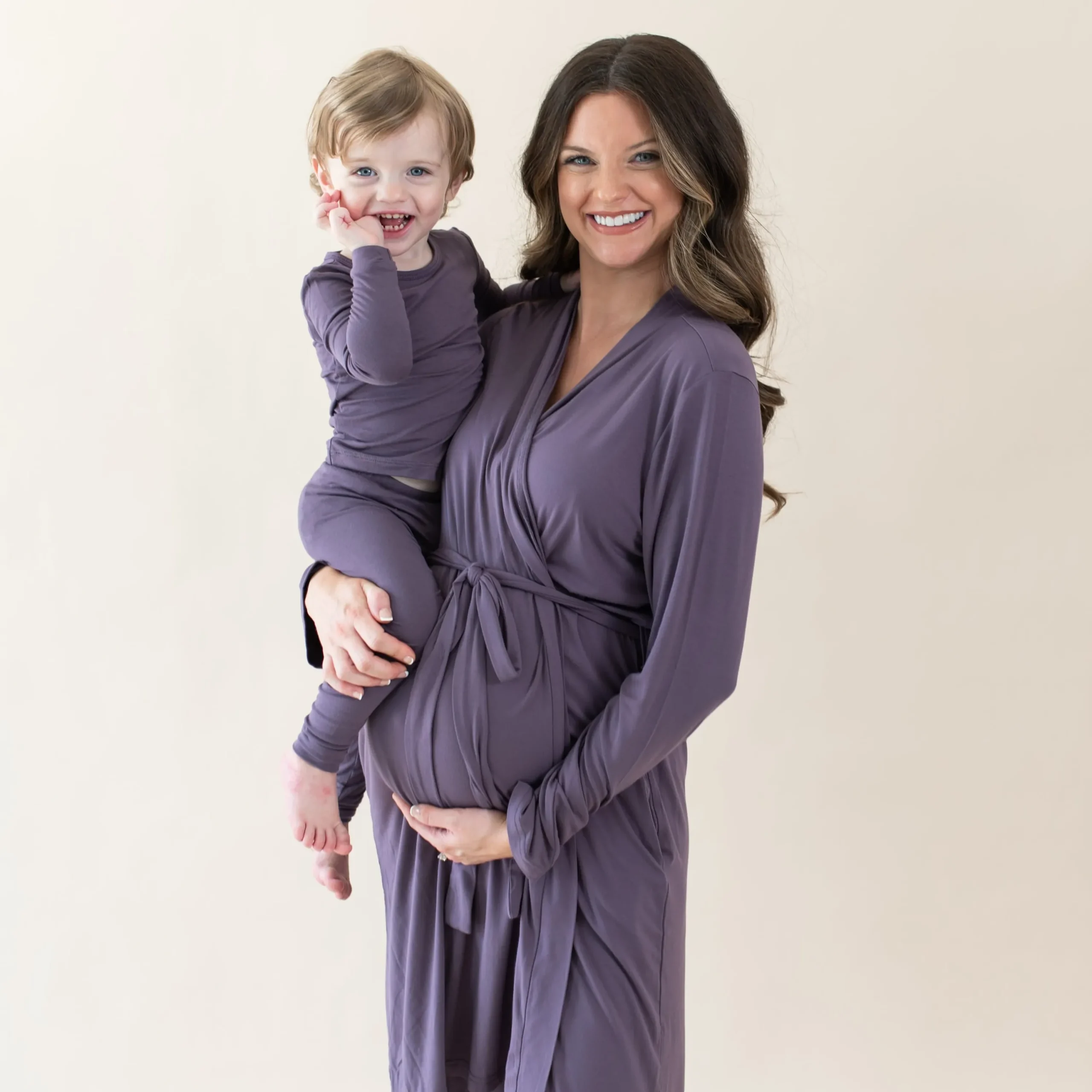 Kyte Baby Women’s Lounge Robe in Currant Hot