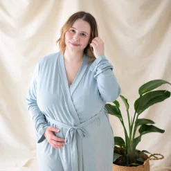 Kyte Baby Women’s Lounge Robe in Fog Sale