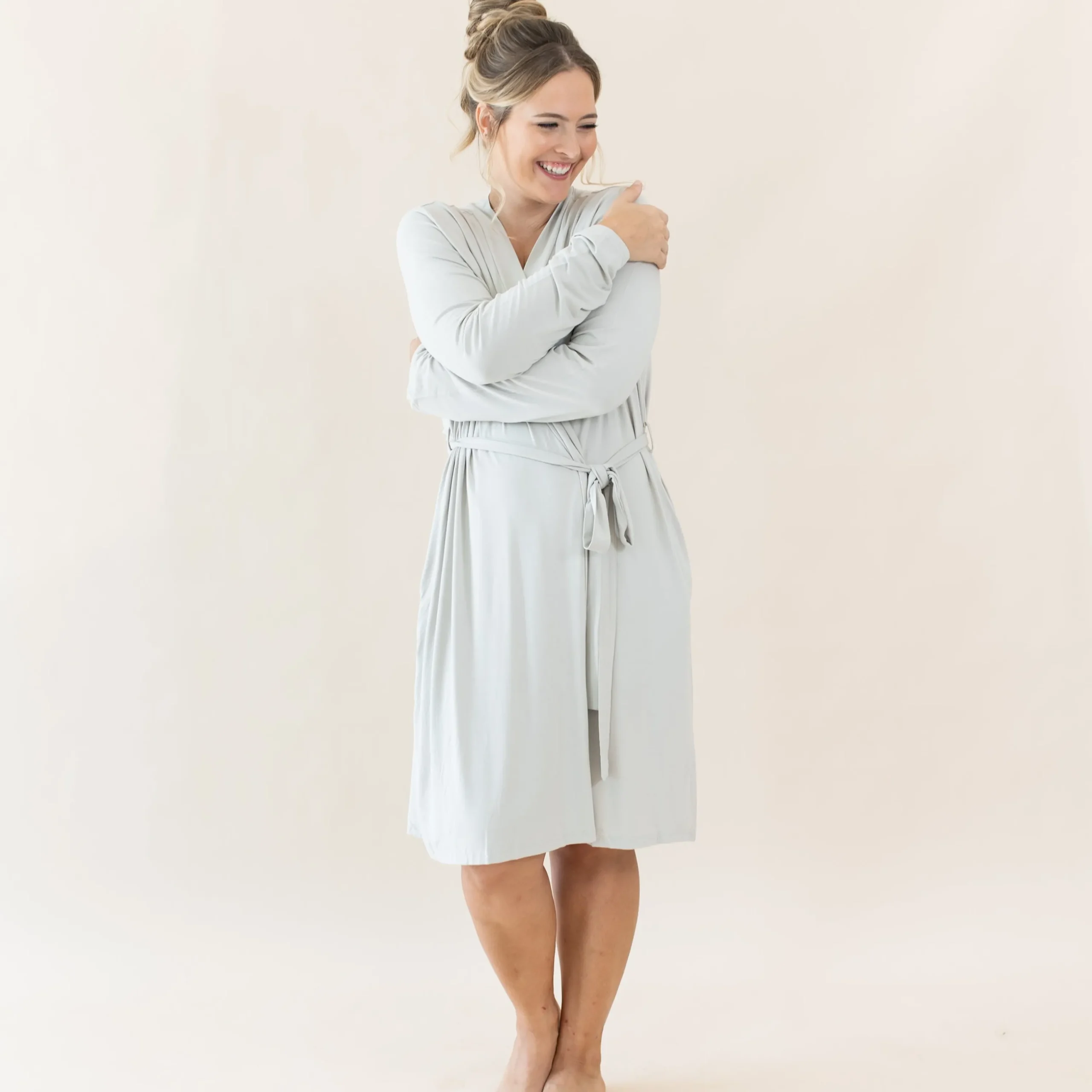 Kyte Baby Women’s Lounge Robe in Oat Clearance