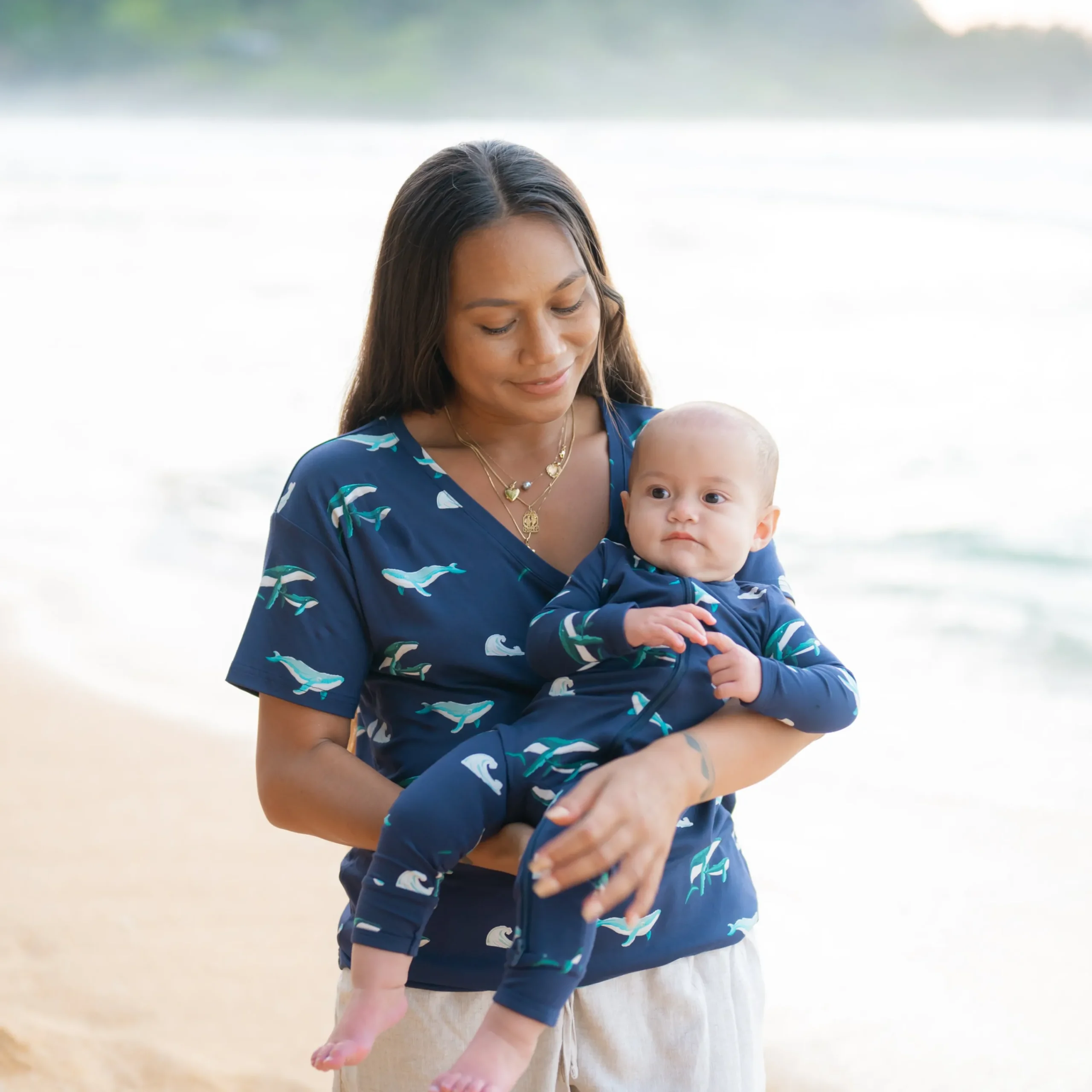 Kyte Baby Women’s Relaxed Fit V-Neck in Humpback Outlet