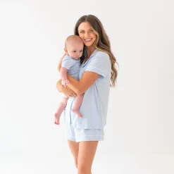 Kyte Baby Women's Short Sleeve Pajama Set in Mist Best