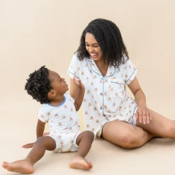 Kyte Baby Women’s Short Sleeve Pajama Set in Teddy Bear New