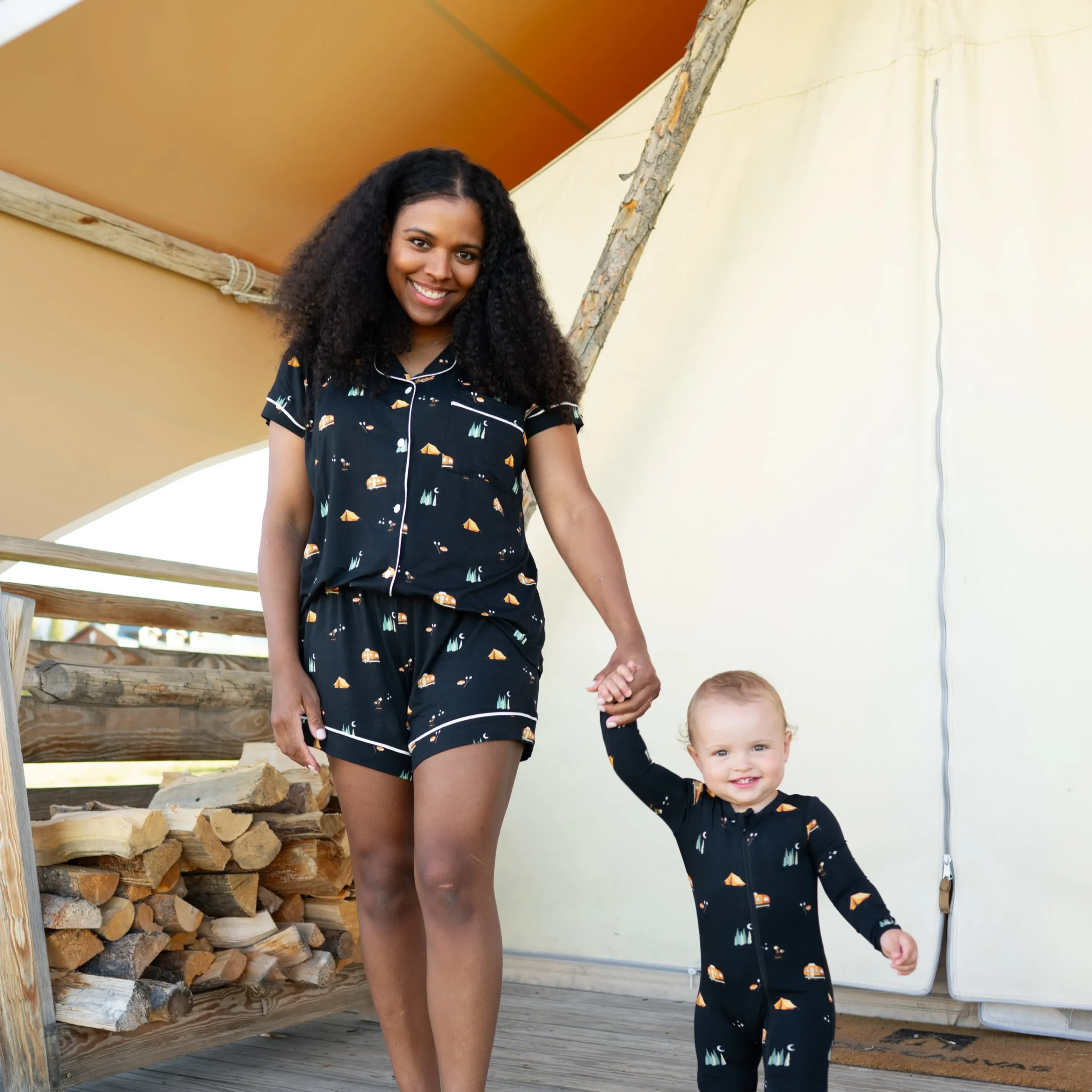 Kyte Baby Women's Short Sleeve Pajama Set in Under the Stars New