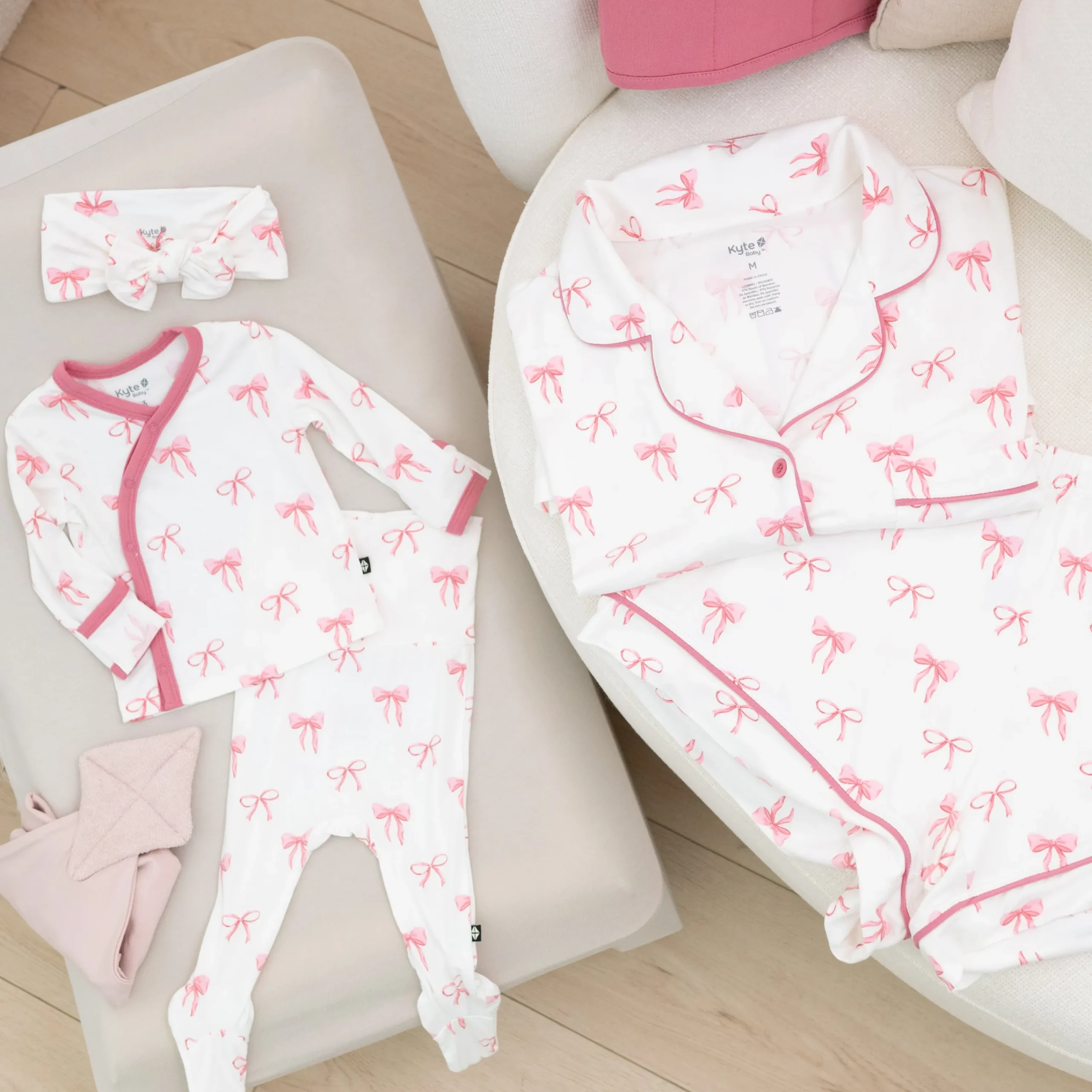 Kyte Baby Women’s Short Sleeve Pajama Set in Bow Sale