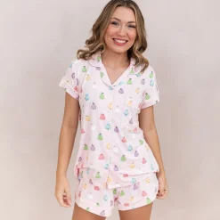 Kyte Baby Women's Short Sleeve Pajama Set in Pastel Ghost Sale