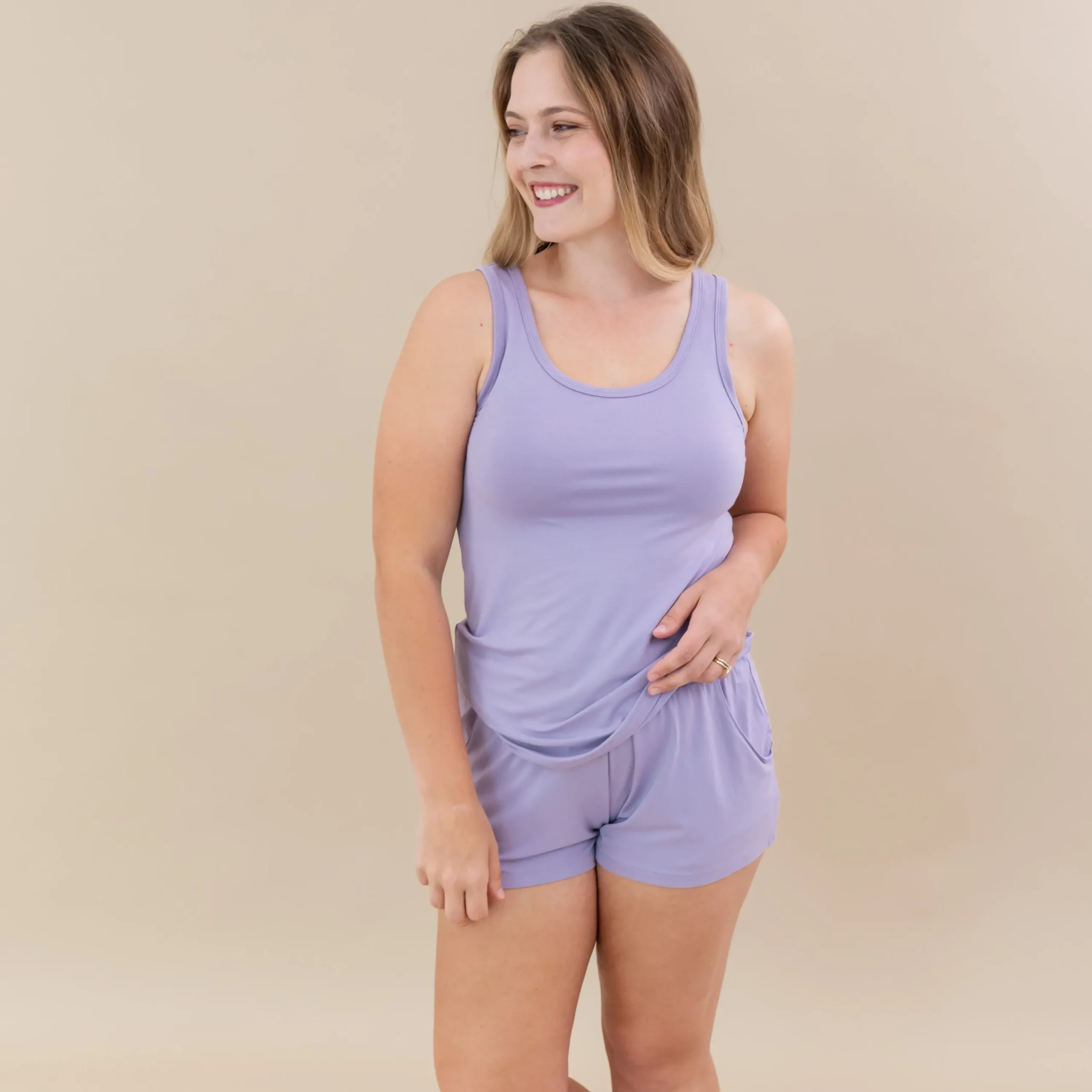 Kyte Baby Women’s Tank Set in Taro Best