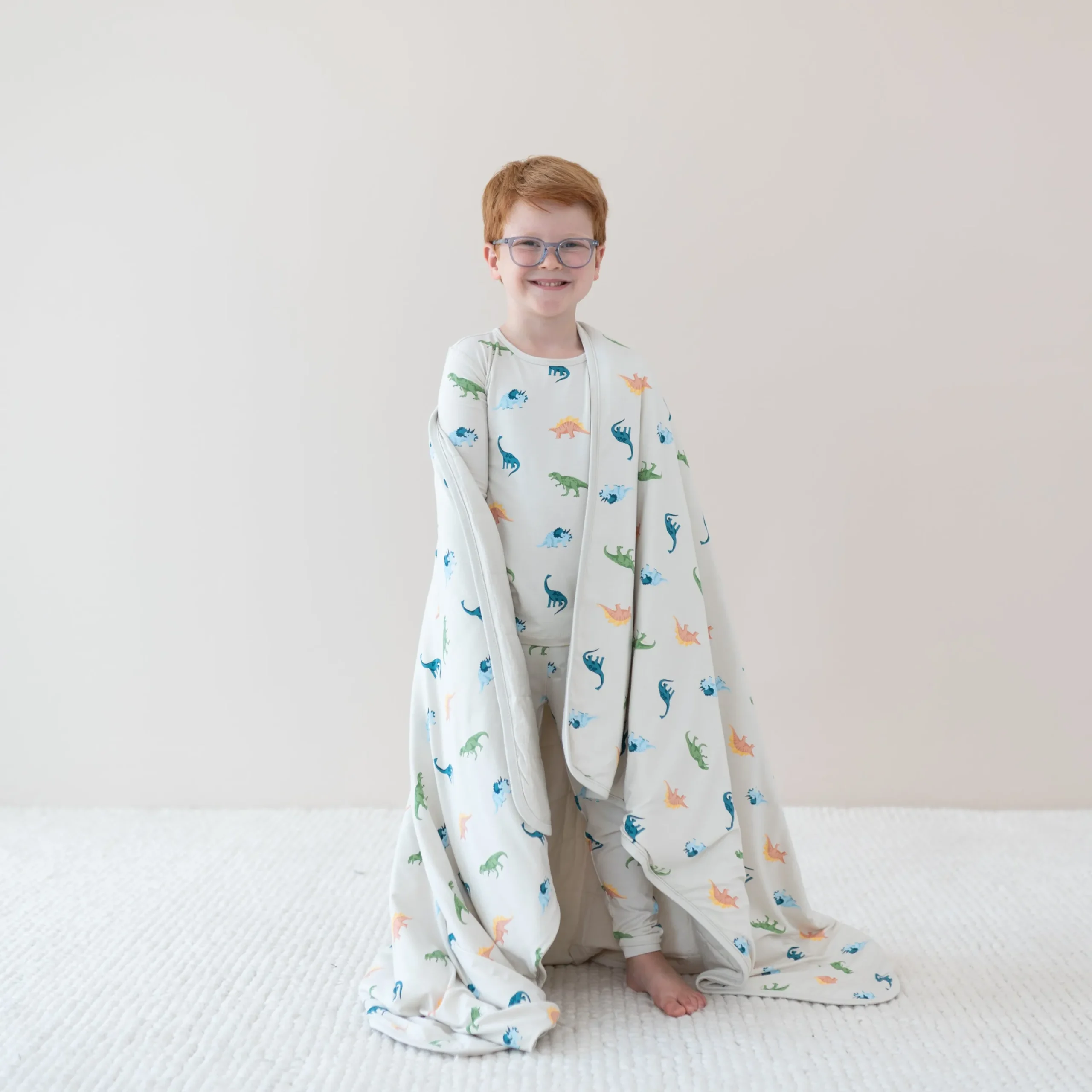 Kyte Baby Youth Blanket in 1.0 Ecru Roar