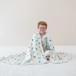 Kyte Baby Youth Blanket in 1.0 Ecru Roar