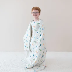 Kyte Baby Youth Blanket in 1.0 Ecru Roar
