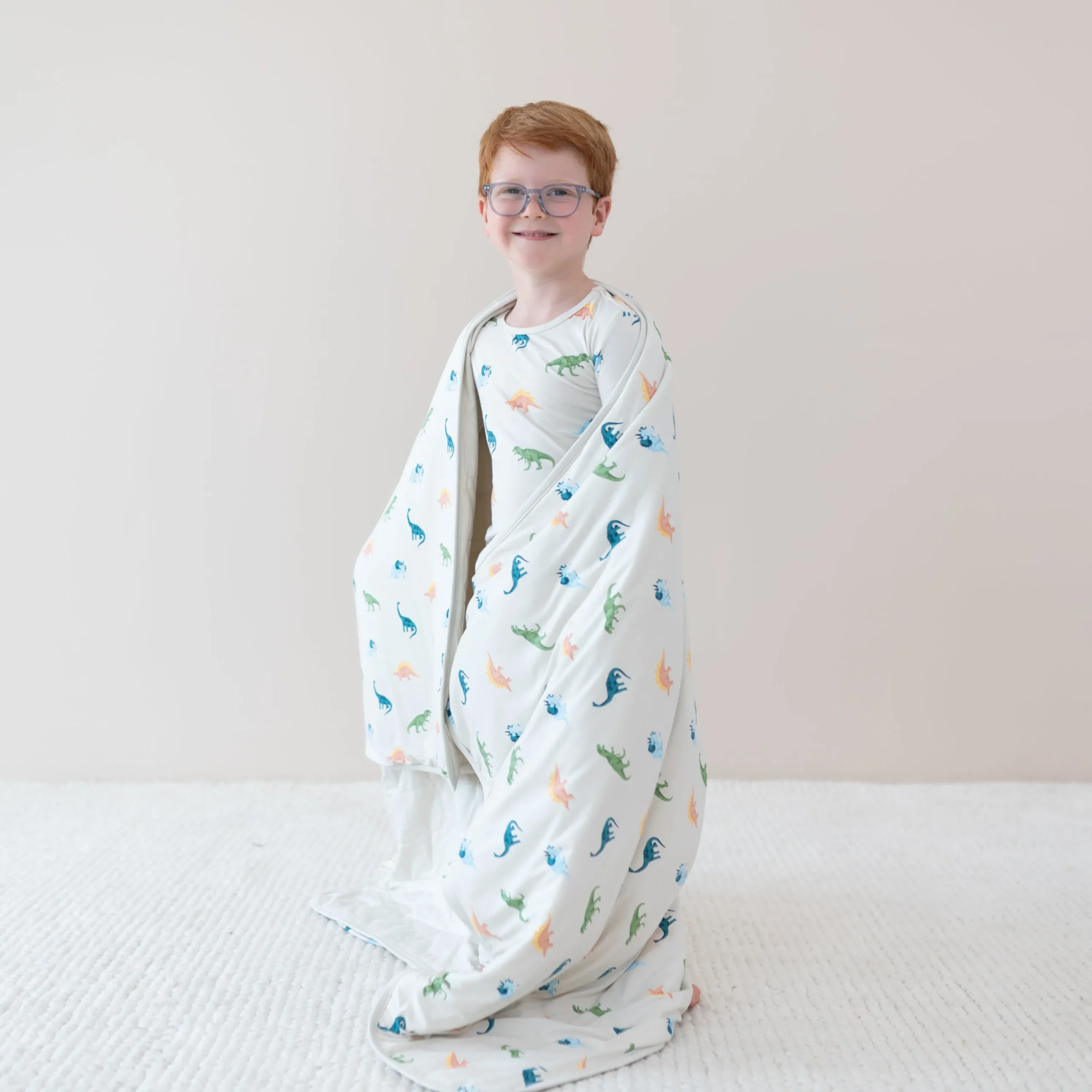Kyte Baby Youth Blanket in 1.0 Ecru Roar