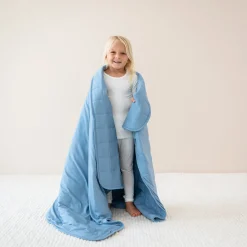 Kyte Baby Youth Blanket in Slate 1.0 Discount