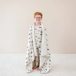 Kyte Baby Youth Blanket in Vintage Truck 1.0 Outlet