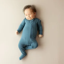 Kyte Baby Zippered Footie in Atlantic Best