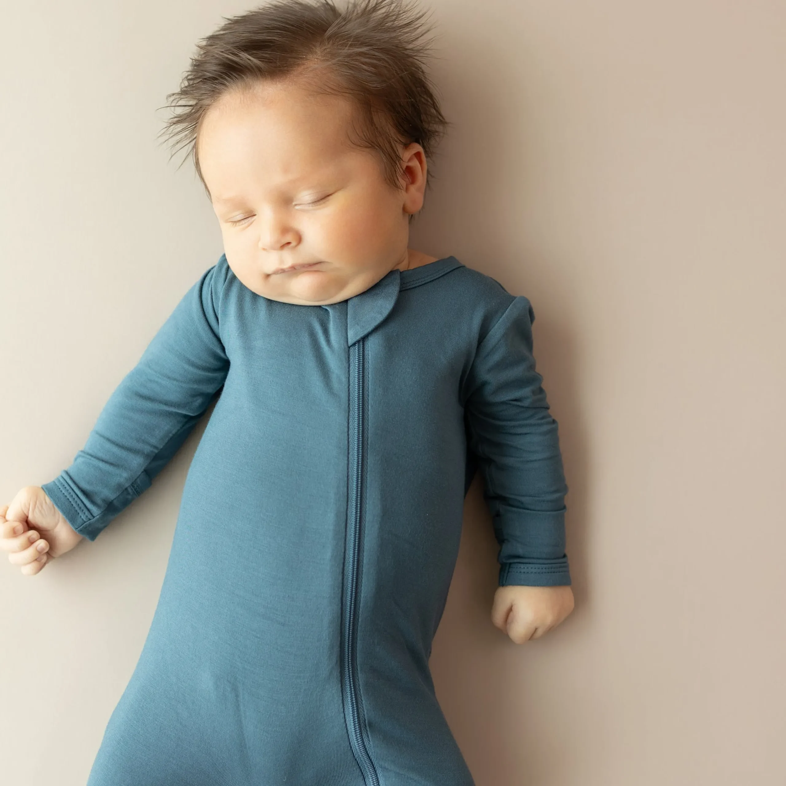 Kyte Baby Zippered Footie in Atlantic Best