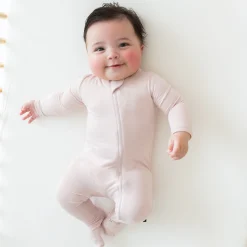 Kyte Baby Zippered Footie in Blush Best