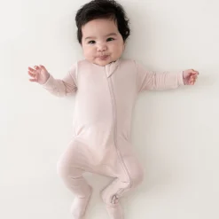 Kyte Baby Zippered Footie in Blush Best