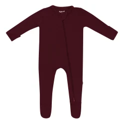 Kyte Baby Zippered Footie in Burgundy Best