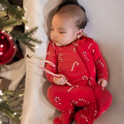 Kyte Baby Zippered Footie in Candy Cane Online