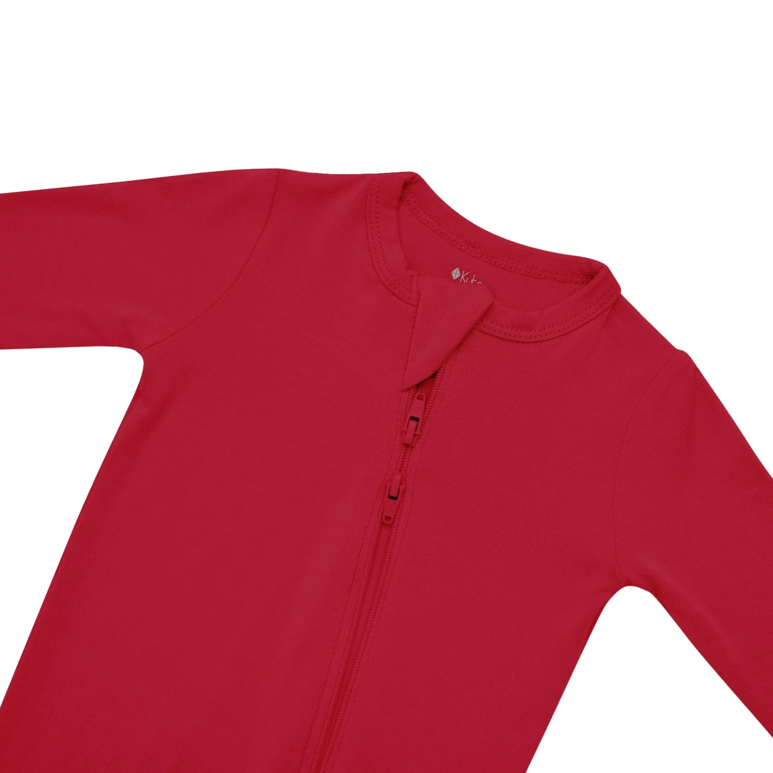 Kyte Baby Zippered Footie in Cardinal Hot