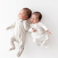 Kyte Baby Zippered Footie in Cloud Clearance