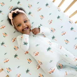 Kyte Baby Zippered Footie in Dew Surf Outlet
