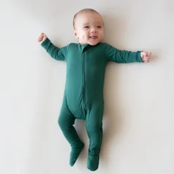 Kyte Baby Zippered Footie in Emerald Discount