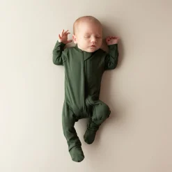 Kyte Baby Zippered Footie in Fir Hot