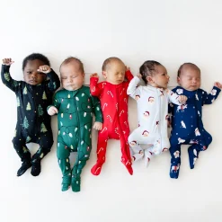 Kyte Baby Zippered Footie in Frosty Friends Online