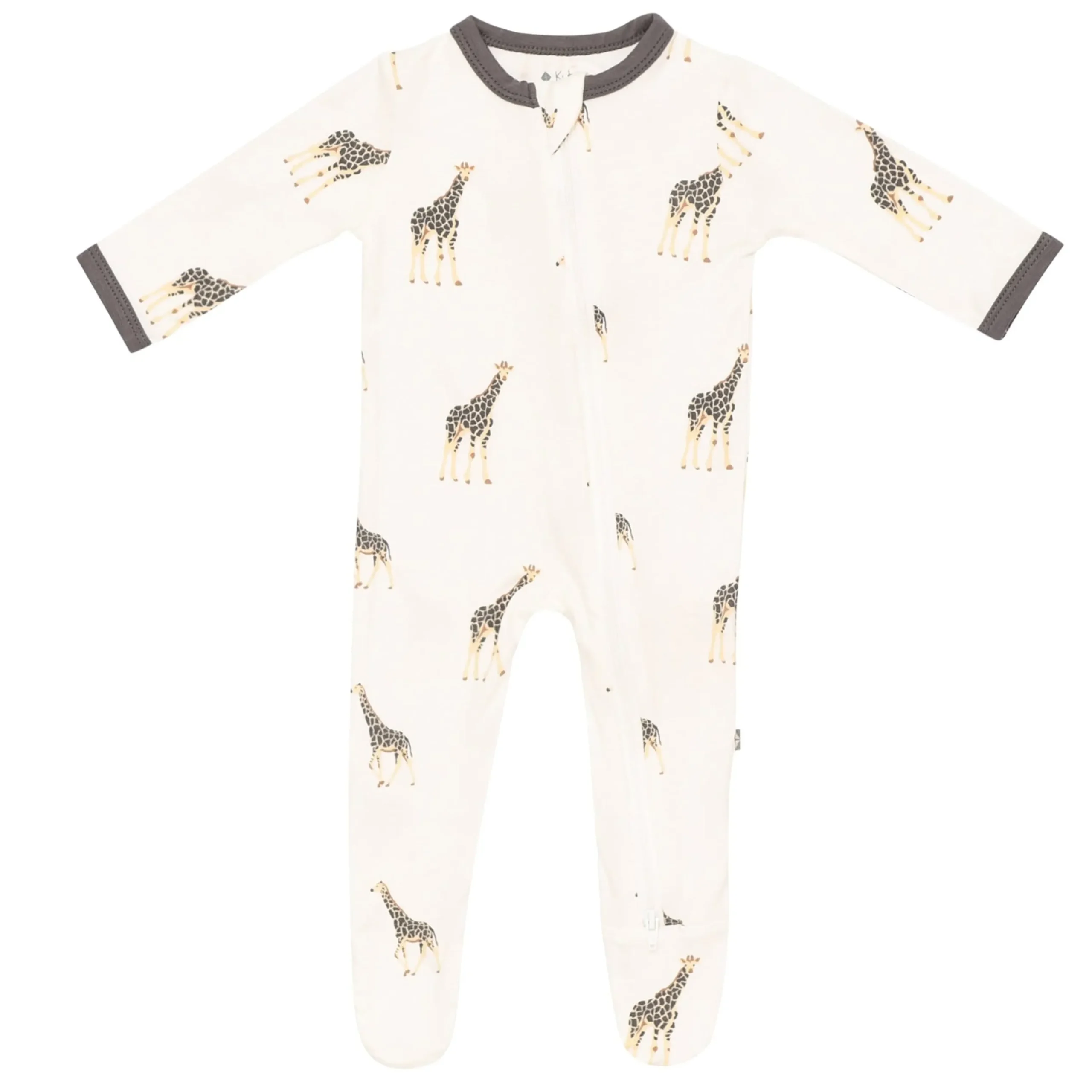 Kyte Baby Zippered Footie in Giraffe Best