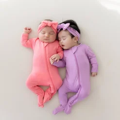 Kyte Baby Zippered Footie in Guava Discount