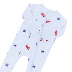 Kyte Baby Zippered Footie in Harbor Hot