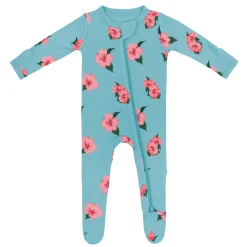 Kyte Baby Zippered Footie in Hibiscus Outlet
