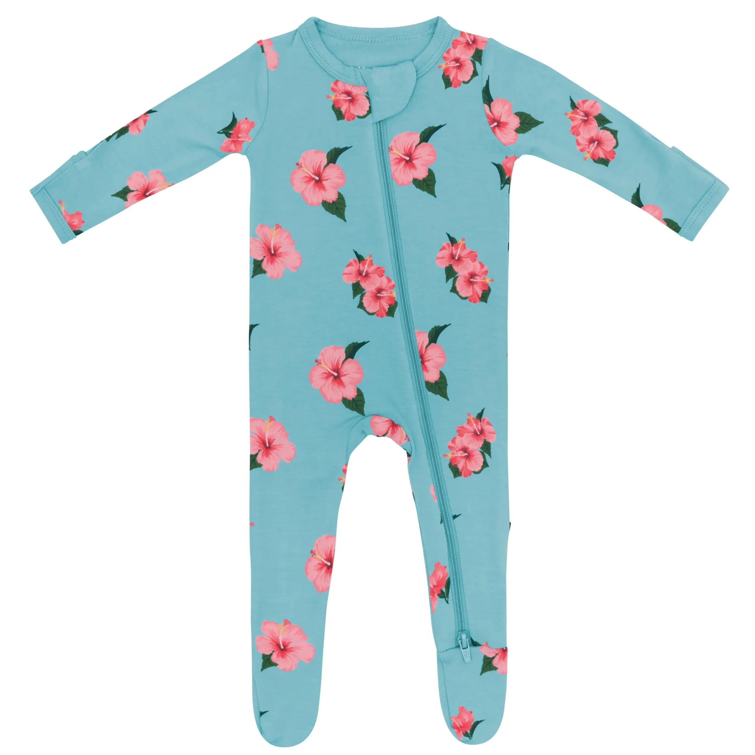 Kyte Baby Zippered Footie in Hibiscus Outlet