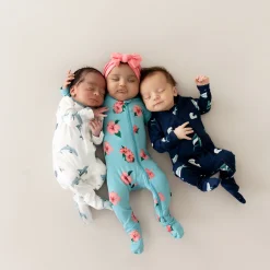 Kyte Baby Zippered Footie in Hibiscus Outlet
