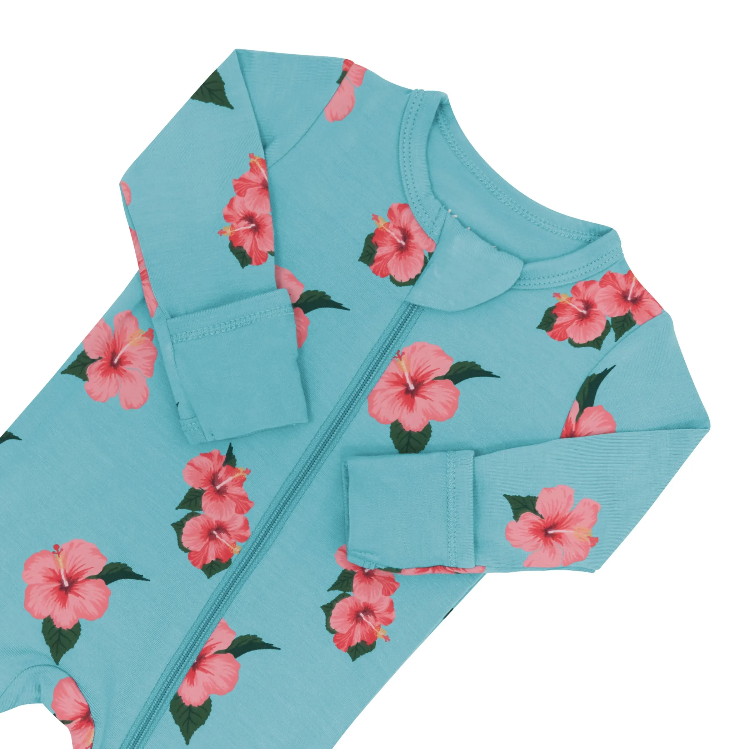 Kyte Baby Zippered Footie in Hibiscus Outlet