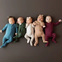 Kyte Baby Zippered Footie in Latte Best