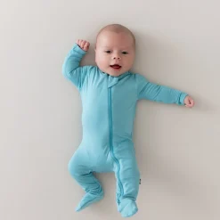 Kyte Baby Zippered Footie in Makai Best