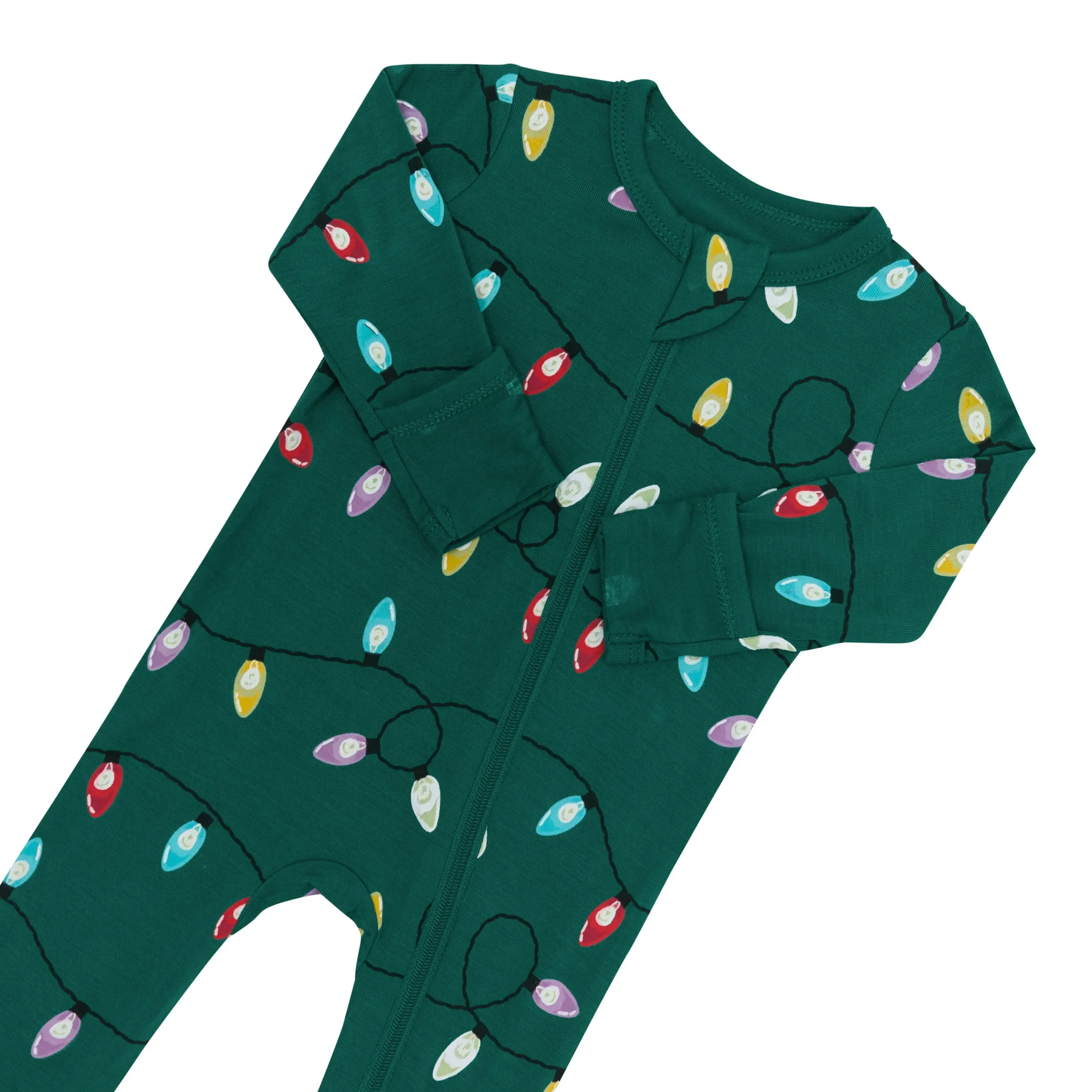 Kyte Baby Zippered Footie in Merry and Bright New