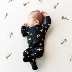 Kyte Baby Zippered Footie in Midnight Icon Best