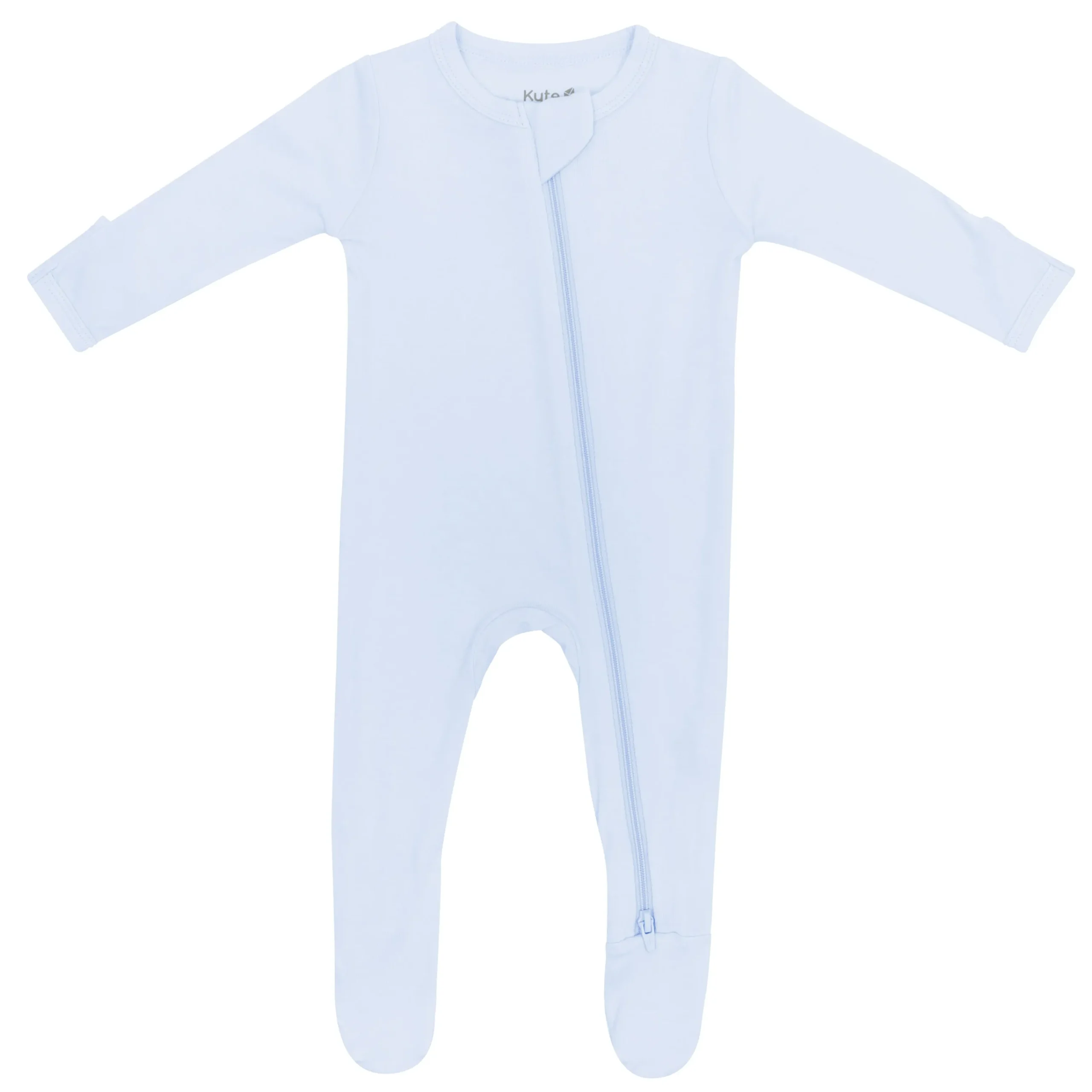 Kyte Baby Zippered Footie in Mist Clearance