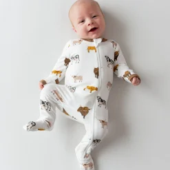 Kyte Baby Zippered Footie in Moo Discount