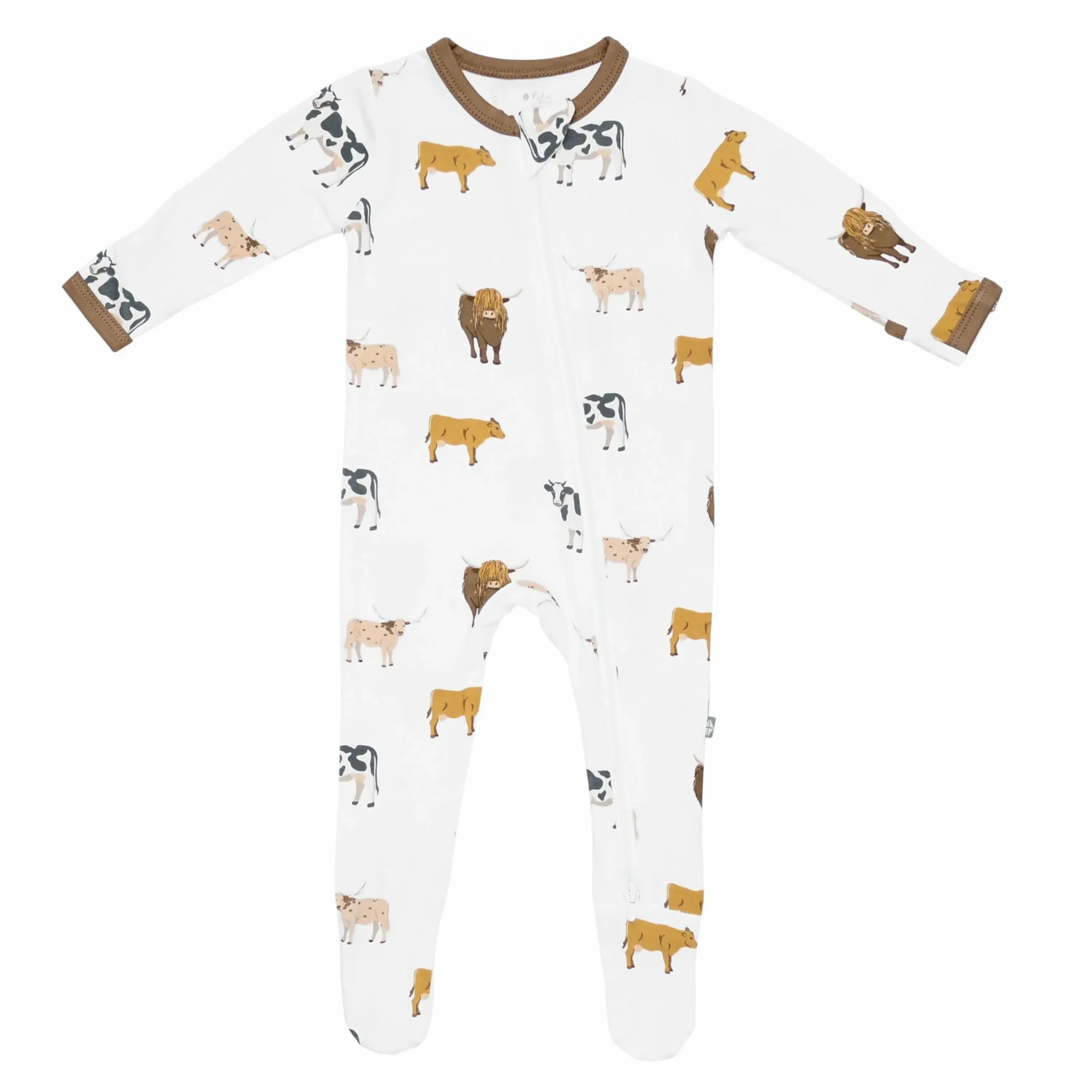 Kyte Baby Zippered Footie in Moo Discount