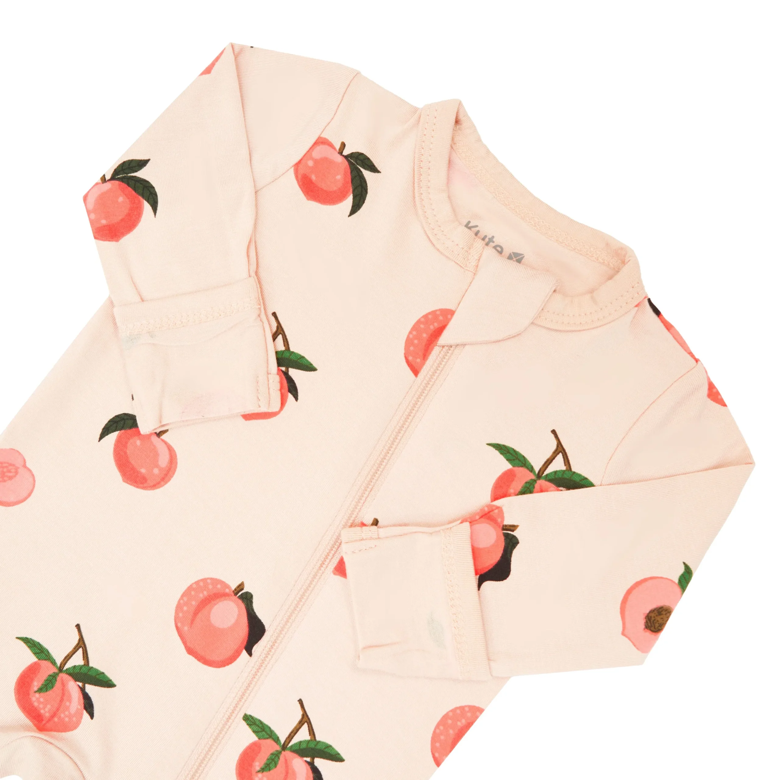 Kyte Baby Zippered Footie in Peach Best