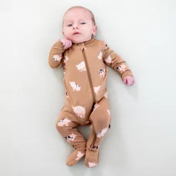 Kyte Baby Zippered Footie in Pig Clearance