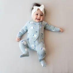 Kyte Baby Zippered Footie in Polar Lights Outlet