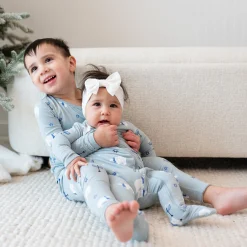 Kyte Baby Zippered Footie in Polar Lights Outlet
