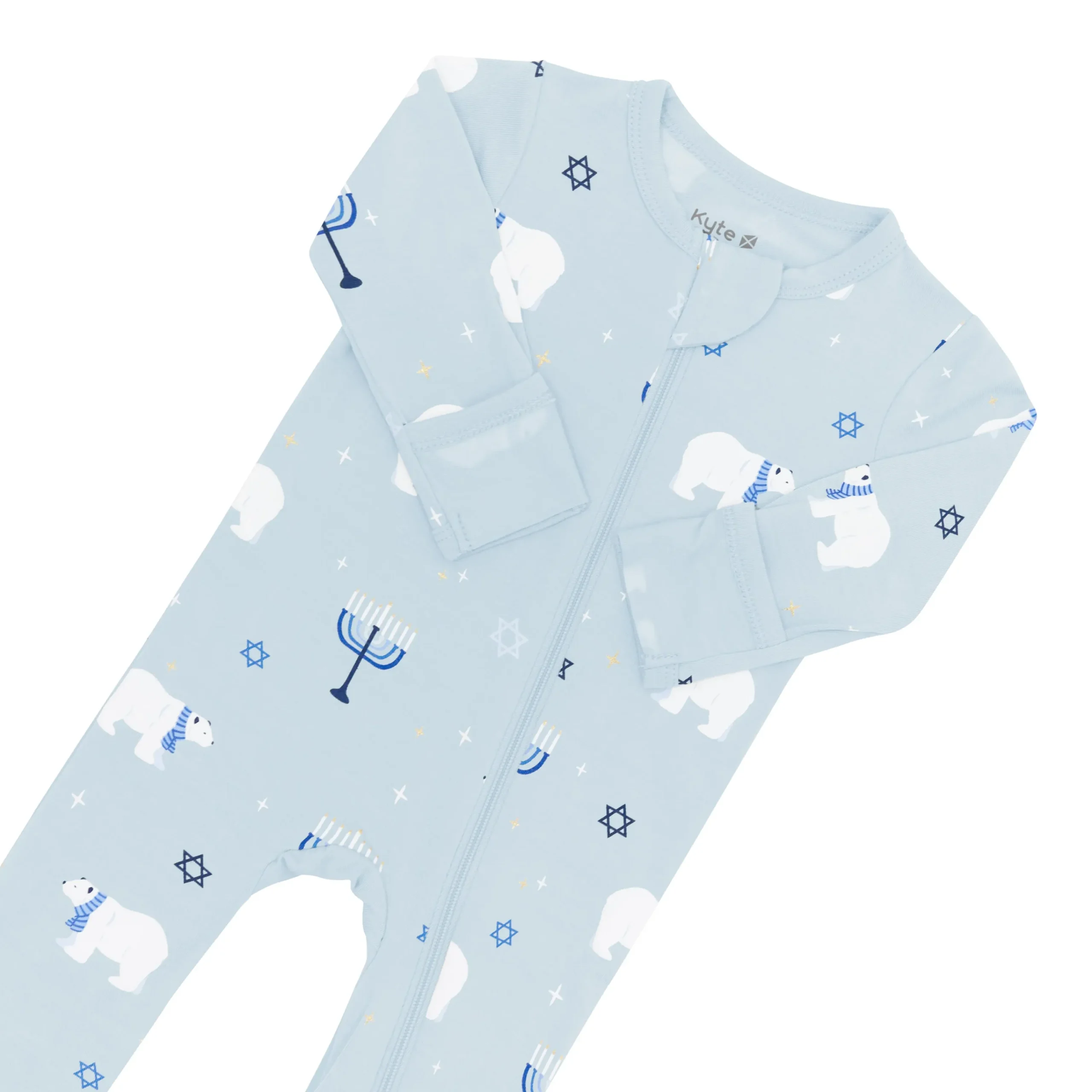 Kyte Baby Zippered Footie in Polar Lights Outlet