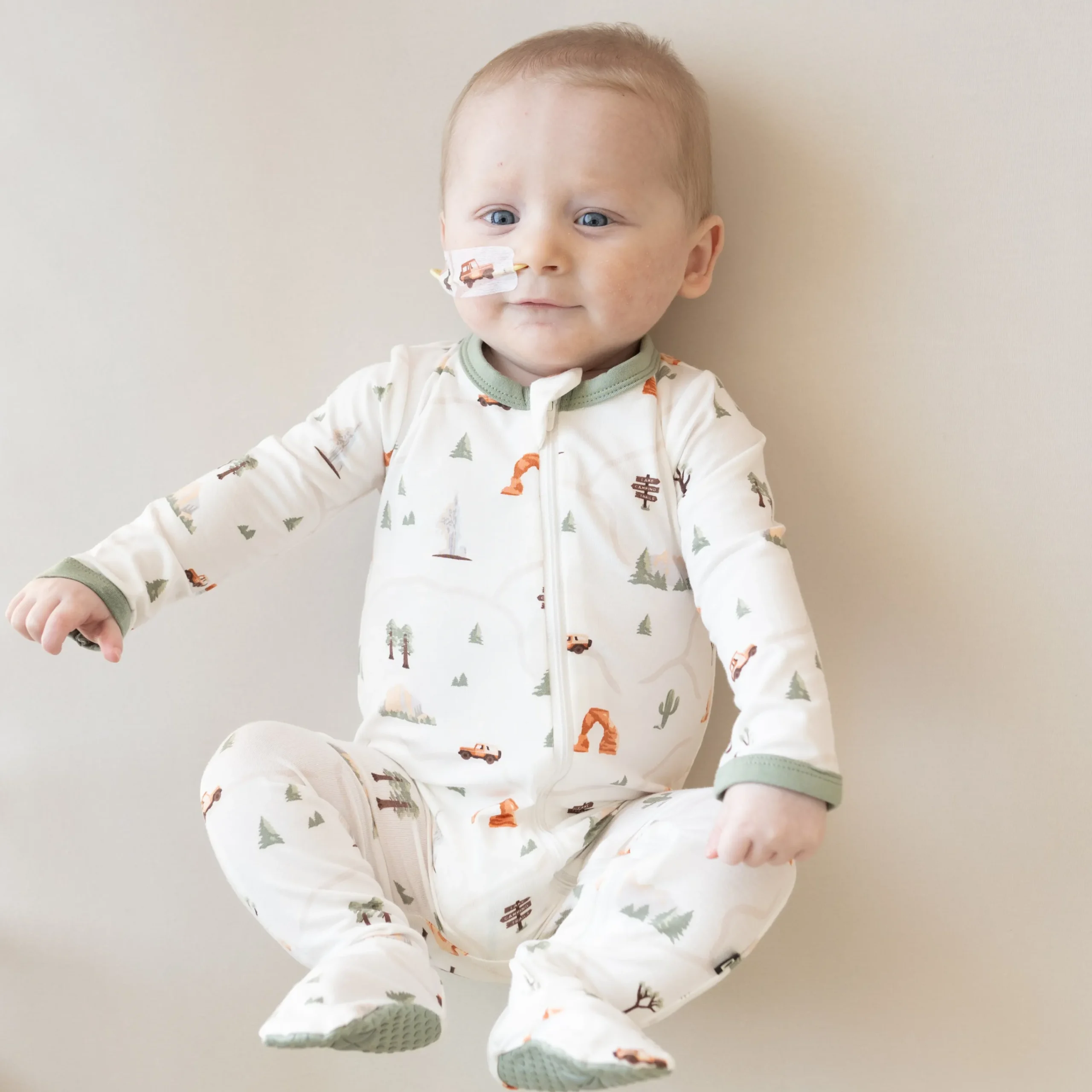 Kyte Baby Zippered Footie in Road Trip Discount