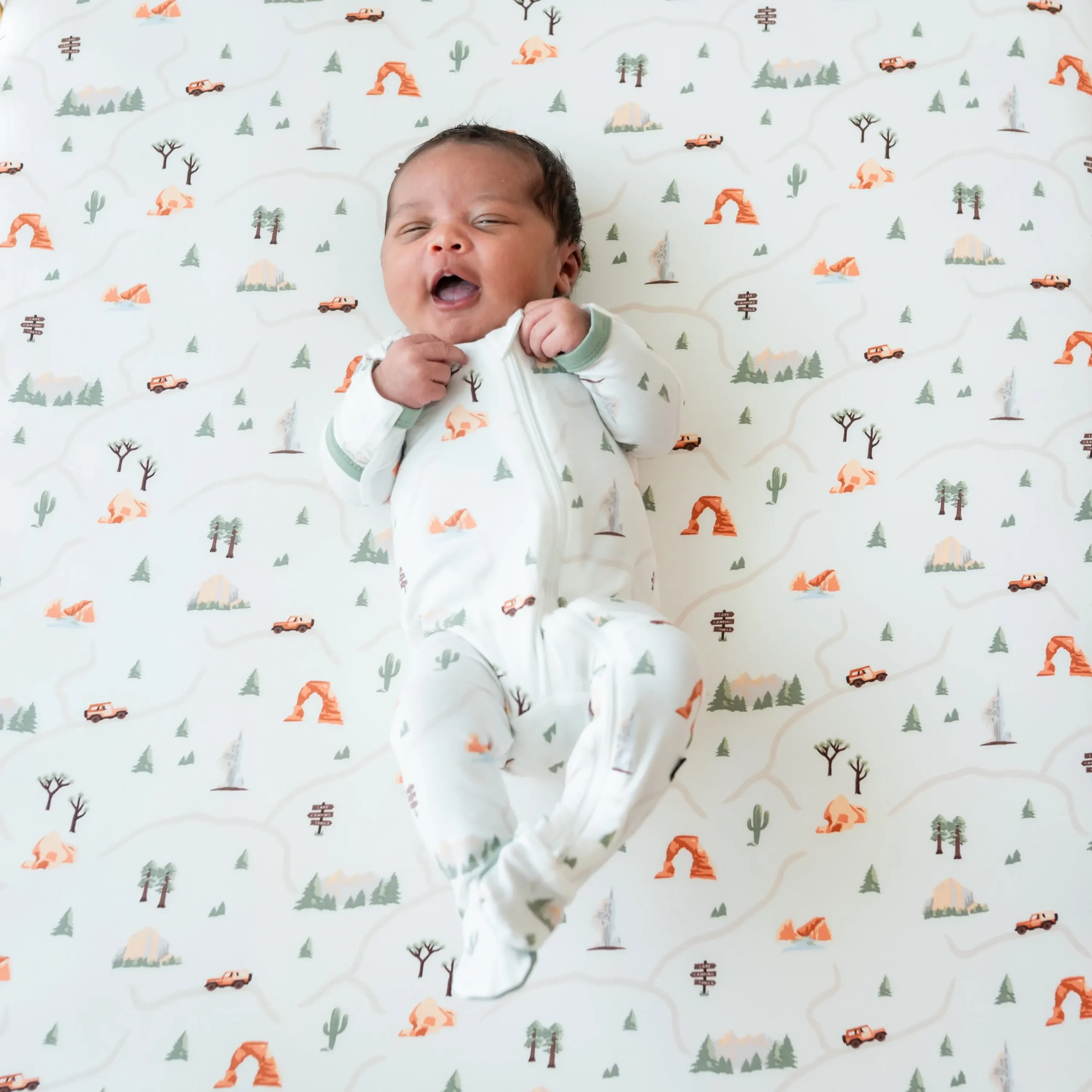 Kyte Baby Zippered Footie in Road Trip Discount